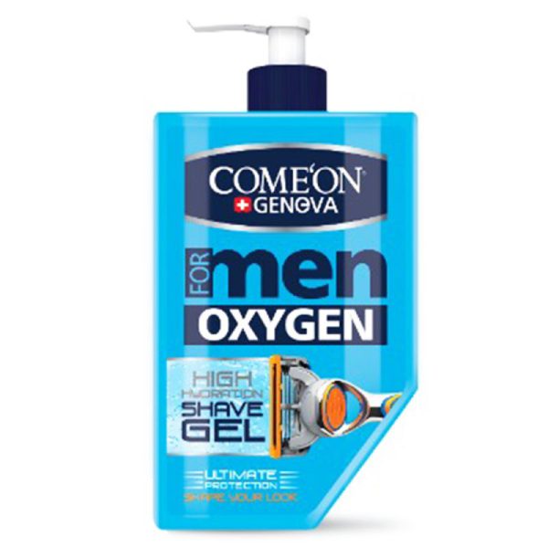 ژل اصلاح ریش پمپی مردانه کامان مدل OXYGEN حجم ۲60 میلی لیتر